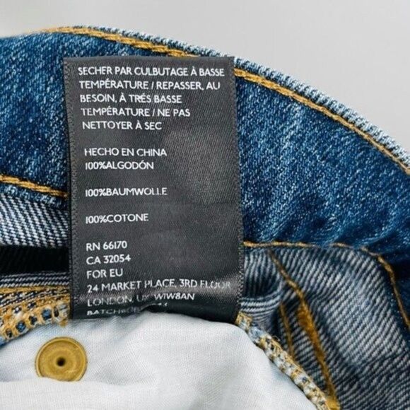 Urban Outfitters BDG slim boyfriend jeans 30 W blue distressed BoxR - Picture 4 of 7